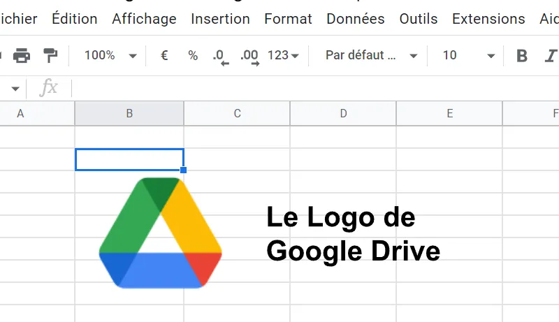 L'image modifiée est alors ajoutée dans Google Sheets