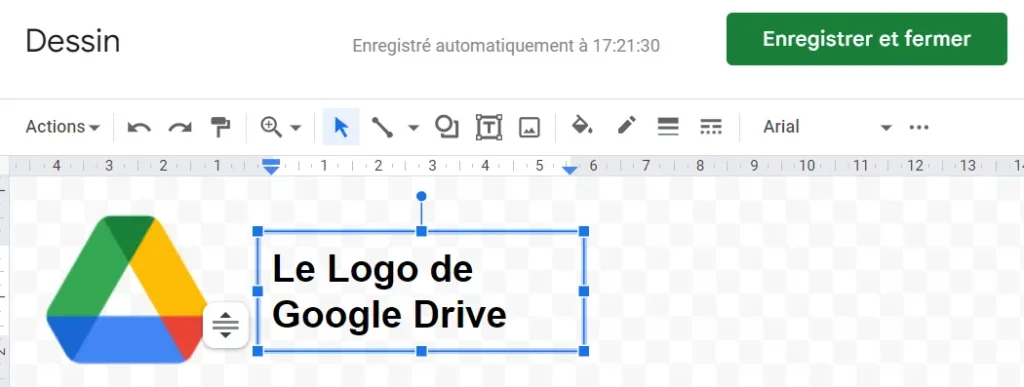On peut associer un texte à l'image