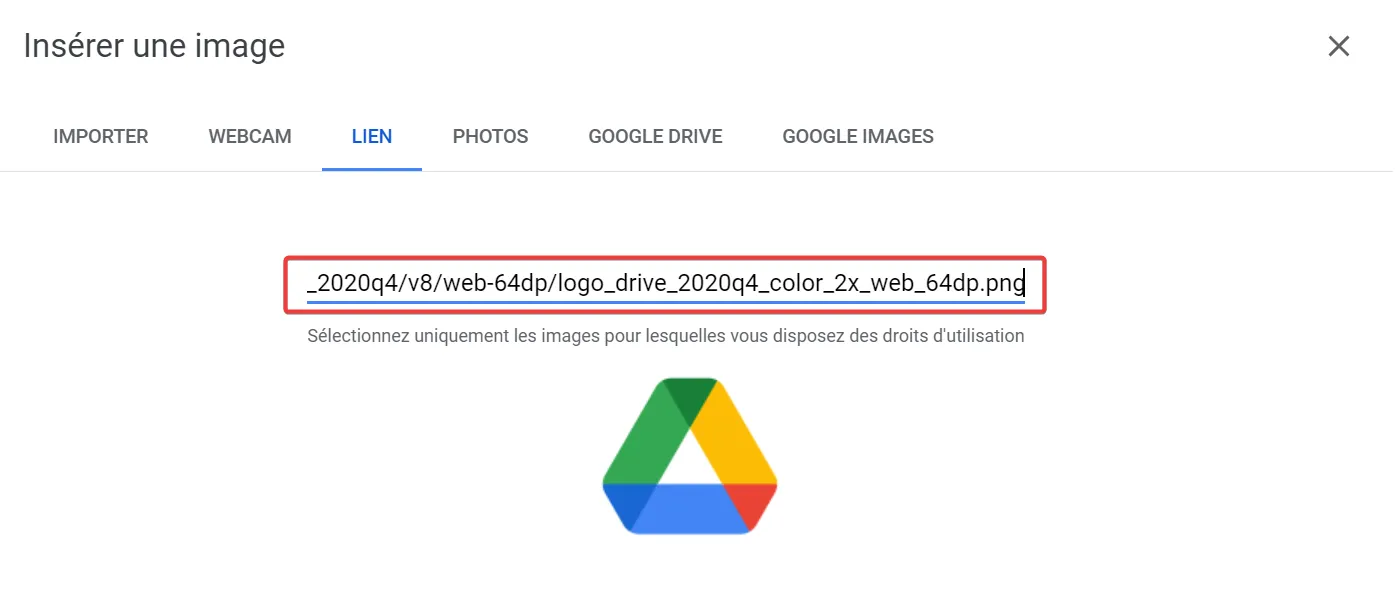 Comment insérer une image dans Google Sheets
