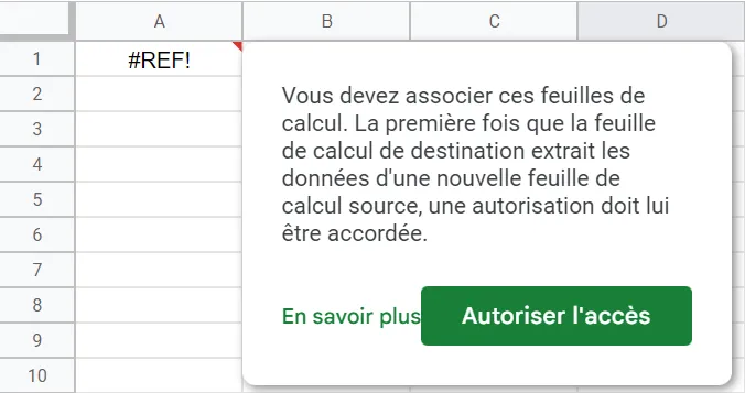 Autoriser l'accès