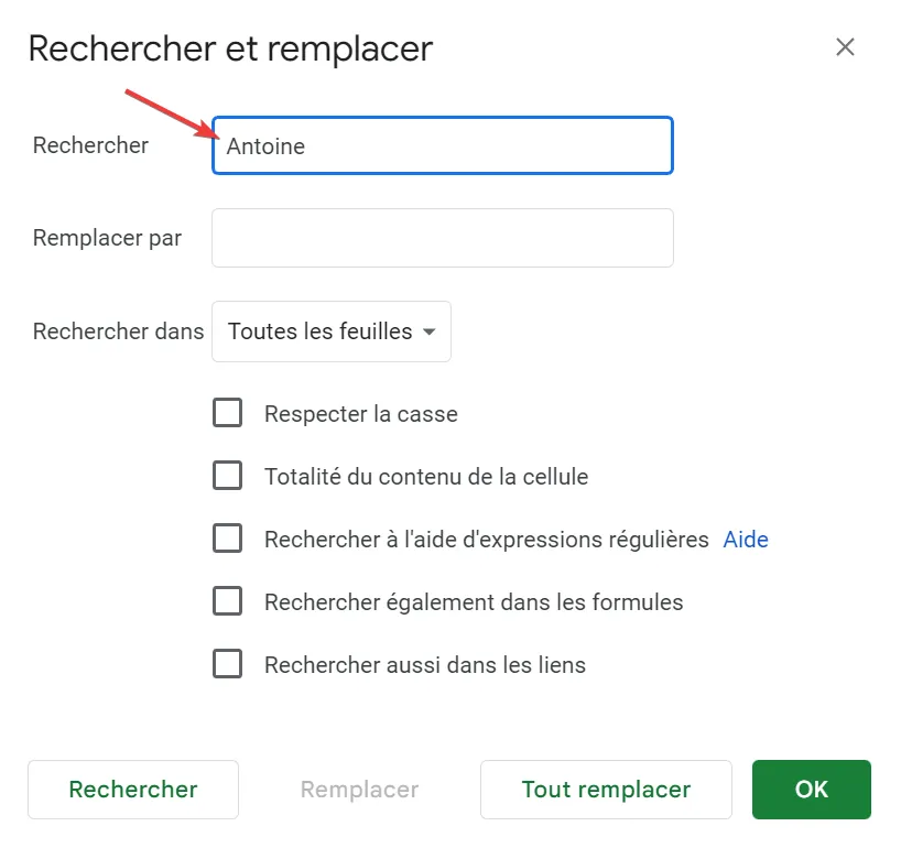 Entrez l’information que vous voulez chercher