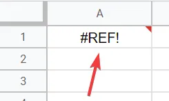 Erreur de référence