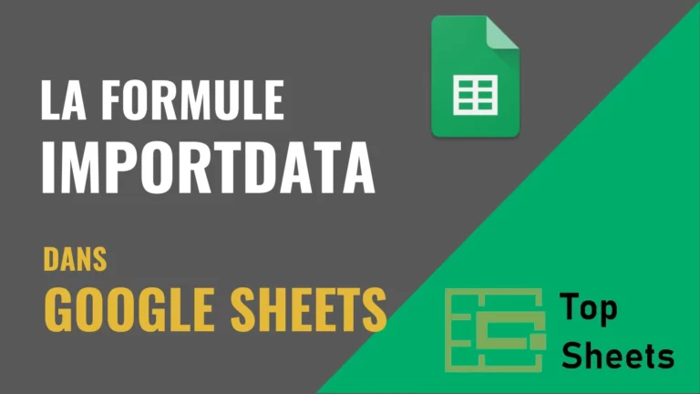 La formule IMPORTDATA dans Google Sheets