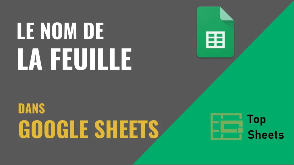 Obtenir le nom de la feuille