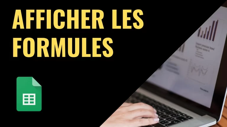 Afficher les formules dans Google Sheets