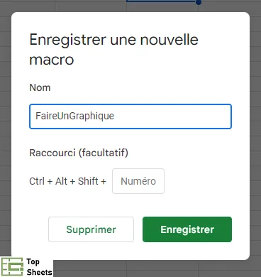 Donner un nom à la macro