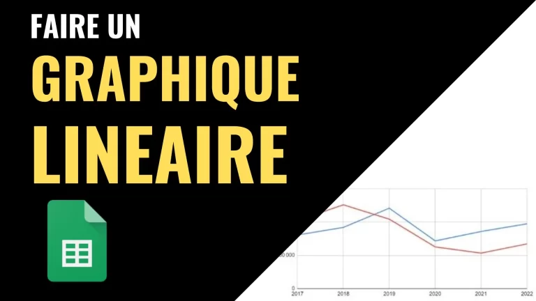 Faire un graphique linéaire dans Google Sheets