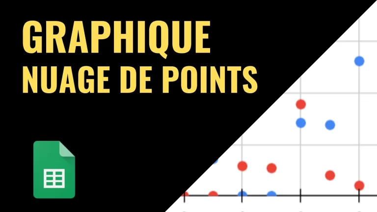 Graphique nuage de points dans Google Sheets