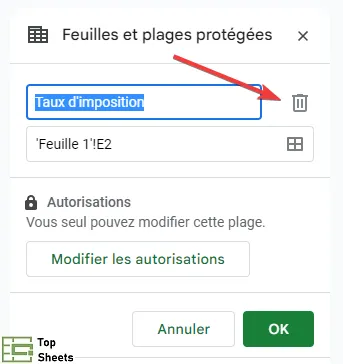 Supprimer la protection de la plage