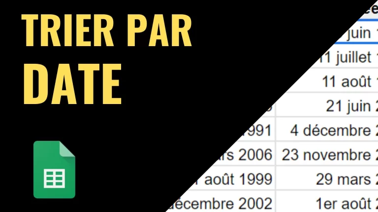 Trier par date dans Google Sheets