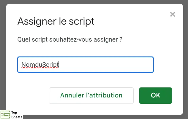 Entrez le nom du script