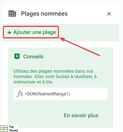 Cliquez sur Ajouter une plage