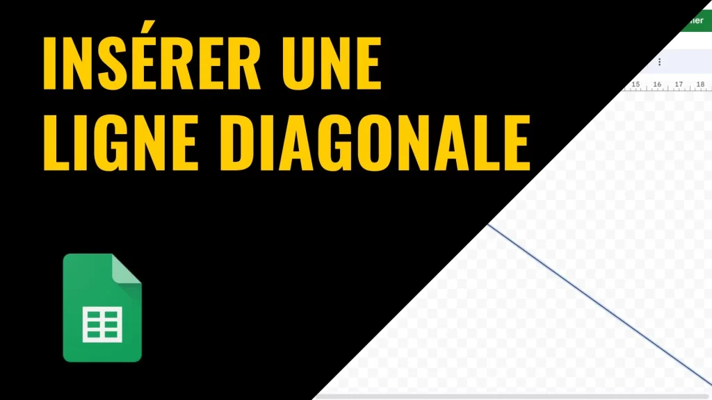 Insérer une ligne diagonale dans Google Sheets