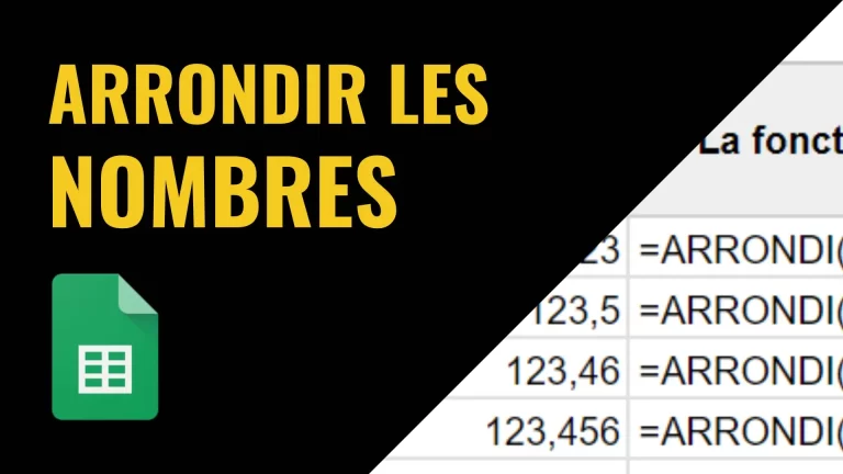 Arrondir les nombres dans Google Sheets