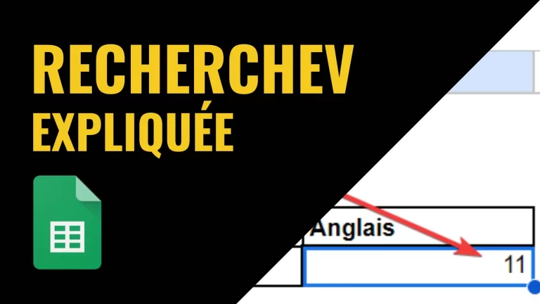 RECHERCHEV dans Google Sheets