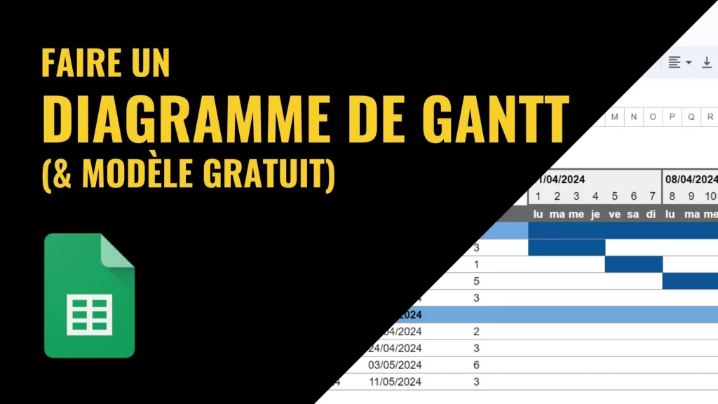 Faire un diagramme de GANTT sur Google Sheets