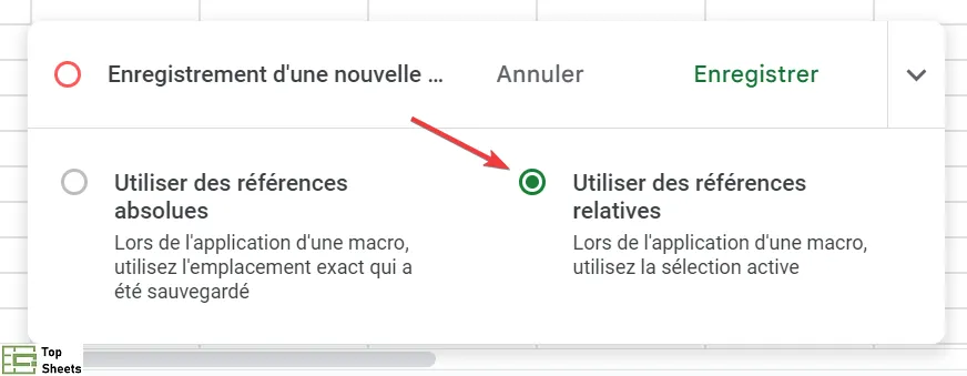 Utiliser des références relatives
