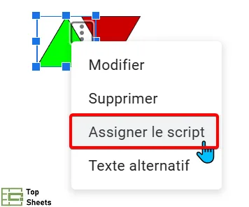 Cliquez sur Assigner un script